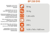 SIRL BP230EVO Profi Betonmischer 1 PS 210L 230V Betonmischmaschine Zementmischer