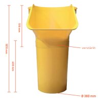 SIRL XXL Profi Einfülltrichter für Bauschuttrutsche Schuttrutschen 4mm 770x615mm