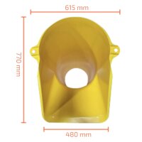 SIRL XXL Profi Einfülltrichter für Bauschuttrutsche Schuttrutschen 4mm 770x615mm