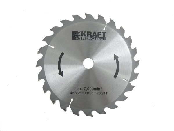 MATRIX Sägeblatt 24T 185mm x 20mm für Kraft Handkreissäge CS 1200-185