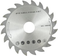 MATRIX Ersatzteil Sägeblatt 110 x 22,2 x 2,0 x 20T...