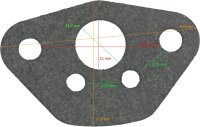 MATRIX Ersatzteil Vergaserdichtung für Benzin Gartenkombigerät PGT 4 in 1-2