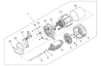 MATRIX Ersatzteil Rotorschraube Rechtsgewinde für Stromerzeuger PG 6000 D Silent