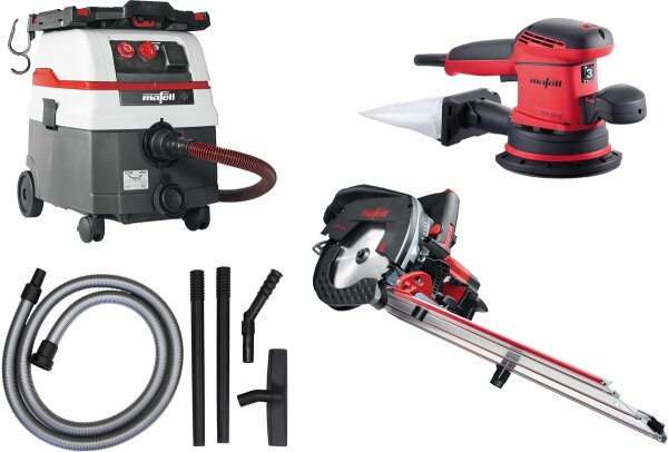 MAFELL STAUBFREI SET Absauganlage S25M Schleifer EVA 150 E/3 Kappsäge KSS 50 cc