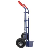 HBH® Sackkarre 200kg Luftreifen Stahlfelge TK200LU01 blau Transportkarre robust