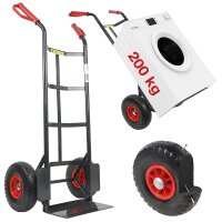 HBH® Sackkarre 200kg Pu-Rad TK200PU01 schwarz...