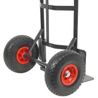 HBH® Sackkarre 200kg Pu-Rad TK200PU01 schwarz Transportkarre Vollgummireifen