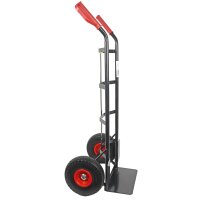 HBH® Sackkarre 200kg Pu-Rad TK200PU01 schwarz Transportkarre Vollgummireifen
