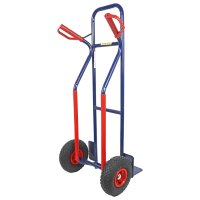 HBH® Sackkarre 200kg Luftreifen TK200LU04, hoher Ramen, blau, Transportkarre