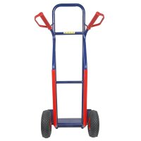 HBH® Sackkarre 200kg Luftreifen TK200LU04, hoher Ramen, blau, Transportkarre