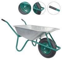 HBH® Schubkarre 85l leicht & handlich ideale Gartenschubkarre grün Luftrad