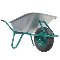 HBH® Schubkarre 85l leicht & handlich ideale Gartenschubkarre grün Luftrad