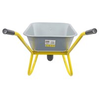 HBH® Schubkarre 85 Liter Garten Farbe gelb Profi Gartenschubkarre Luftrad 160kg