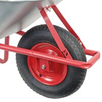 HBH® Schubkarre 85 Liter Garten Farbe rot Profi Gartenschubkarre Luftrad 160kg