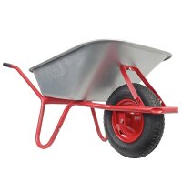 HBH® Schubkarre 85 Liter Garten Farbe rot Profi Gartenschubkarre Luftrad 160kg