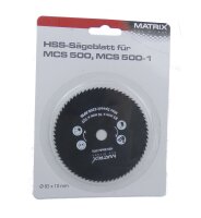 MATRIX 5x Sägeblatt für Mini Handkreissäge Kreissäge MCS 500 MCS 500-1