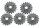MATRIX TCT Sägeblatt 54mm 5er Set für Mini Handkreissäge MCS 400 PW | 10 Zähne