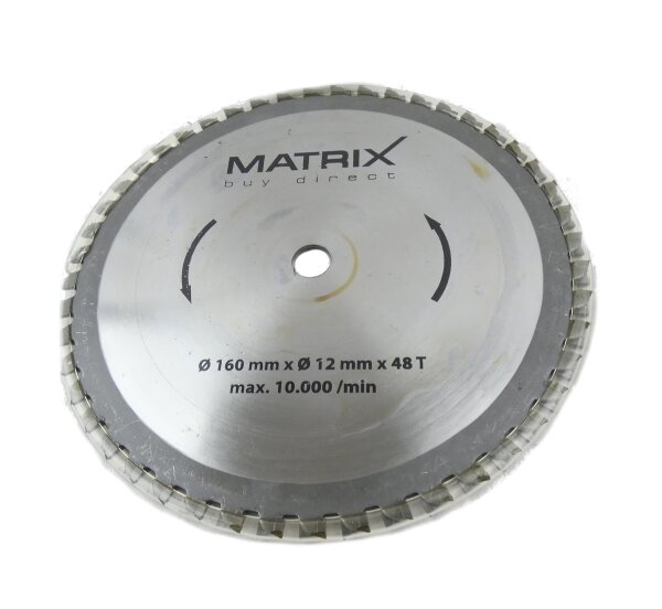 MATRIX Sägeblatt Ersatzsägeblatt für Tischkreissäge TST 1500-160 Duo Power