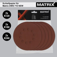 MATRIX Schleifpapier Schleifscheibe Trockenbauschleifer DWS 600 710 710 NEW  30x