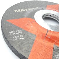 MATRIX Schleifscheibe für Metall 115mm Durchmesser...