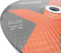 MATRIX Schleifscheibe für Metall 230mm Durchmesser...