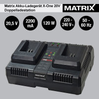 Matrix Akku Doppel Ladegerät für Matrix X-One...