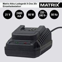 Matrix Akku Ladegerät 2,4A für Matrix X-One...