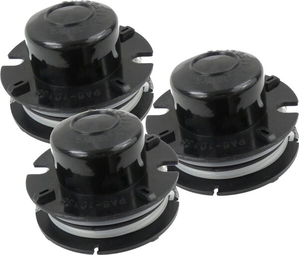 Matrix 3x Ersatzteil Fadenspule komplett für Rasentrimmer BMS 900-4-2 5m 2,4mm