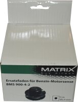 Matrix 3x Ersatzteil Fadenspule komplett für Rasentrimmer BMS 900-4-2 5m 2,4mm