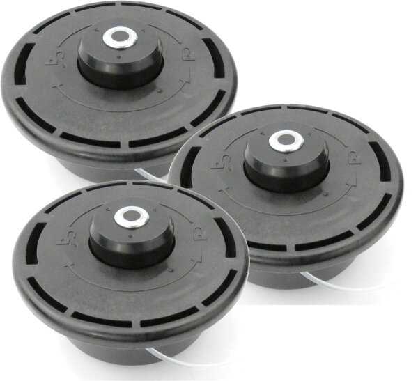 Matrix 3x Fadenspule für Rasentrimmer BMS 900-3 PGT 3in1 BMS1400 4m 2,4mm