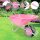 Matrix Schubkarre 100l 250kg Vollgummirad Kunststoffwanne pink Rahmen verzi