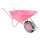 Matrix Schubkarre 100l 250kg Vollgummirad Kunststoffwanne pink Rahmen verzi