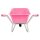 Matrix Schubkarre 100l 250kg Vollgummirad Kunststoffwanne pink Rahmen verzi