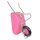 Matrix Schubkarre 100l 250kg Vollgummirad Kunststoffwanne pink Rahmen verzi