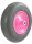 MATRIX Ersatzrad pannensicher Schubkarrenrad PU-Rad pink Stahlfelge 4x8