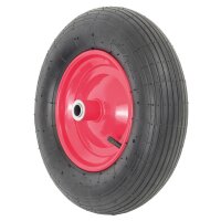 Matrix Schubkarre Profi 100l 250kg Luftrad Bauschubkarre rot mit Bodenblech