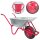Matrix Schubkarre Profi 100l 250kg Luftrad Bauschubkarre rot mit Bodenblech
