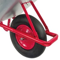 Matrix Schubkarre Profi 100l 250kg PU-Rad Bauschubkarre rot mit Bodenblech