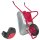 Matrix Schubkarre Profi 100l 250kg PU-Rad Bauschubkarre rot mit Bodenblech