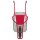 Matrix Schubkarre Profi 100l 250kg PU-Rad Bauschubkarre rot mit Bodenblech