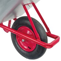 Matrix Marken Schubkarre groß Schubkarren 100l 250kg Luftrad Bauschubkarre rot