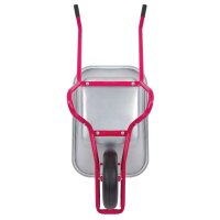Matrix Marken Schubkarre groß Schubkarren 100l 250kg Luftrad Bauschubkarre rot