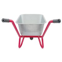 Matrix Marken Schubkarre groß Schubkarren 100l 250kg Luftrad Bauschubkarre rot