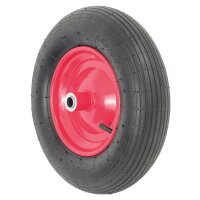 Matrix Marken Schubkarre groß Schubkarren 100l 250kg Luftrad Bauschubkarre rot
