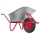 Matrix Schubkarre 100l 250kg PU-Rad Bauschubkarre rot Scheibtruhe