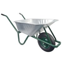 Matrix Schubkarre 100l 250kg Luftrad Bauschubkarre grün Scheibtruhe