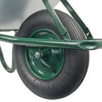 Matrix Schubkarre 100l 250kg Luftrad Bauschubkarre grün Scheibtruhe