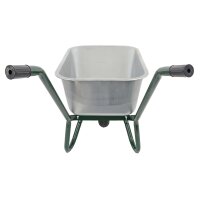 Matrix Schubkarre Profi 100l 250kg PU-Rad Bauschubkarre grün mit Bodenblech