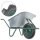 Matrix Schubkarre Profi 100l 250kg PU-Rad Bauschubkarre grün mit Bodenblech