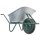 Matrix Schubkarre Profi 100l 250kg PU-Rad Bauschubkarre grün mit Bodenblech